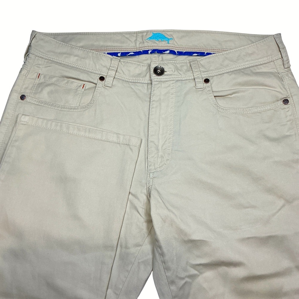 Tommy Bahama Men’s 5 pocket Boracay pants Light Beige/ cream pants 33x32